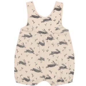 Rylee + Cru Cream Outfit with Gray Animal Design